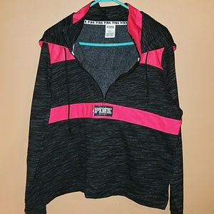 SOLD - VS Pink Hooded Pullover - Size Lg